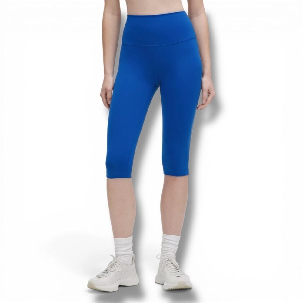 LULULEMON Wunder Train High-Rise Crop 15" - Galactic Cobalt / Size 14